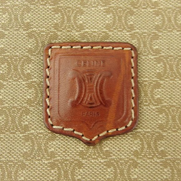 CELINE Handbag Macadam Beige PVC ?~ Leather Authentic USED - Picture 9 of 9